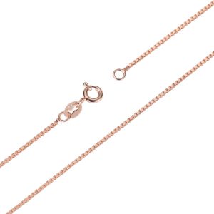 40cm (~16") 1mm Box Chain - Rose Gold