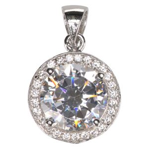 Circle CZ Pendant