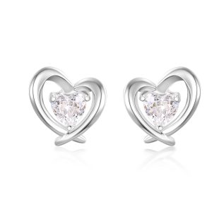 3D Heart Shaped Earring