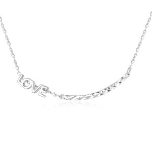 Sliding "LOVE" Bar Necklace Set