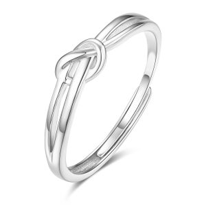 Minimalist Knot Adjustable Ring